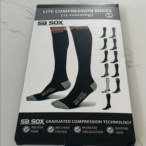 SB SOX Lite Compression Sox. New in Packaging